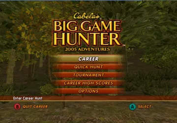 Cabela's Big Game Hunter 2005 Adventures screen shot title